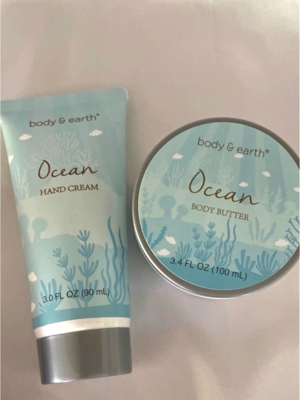 Body & Earth Ocean Hand Cream & Body Butter Combo
